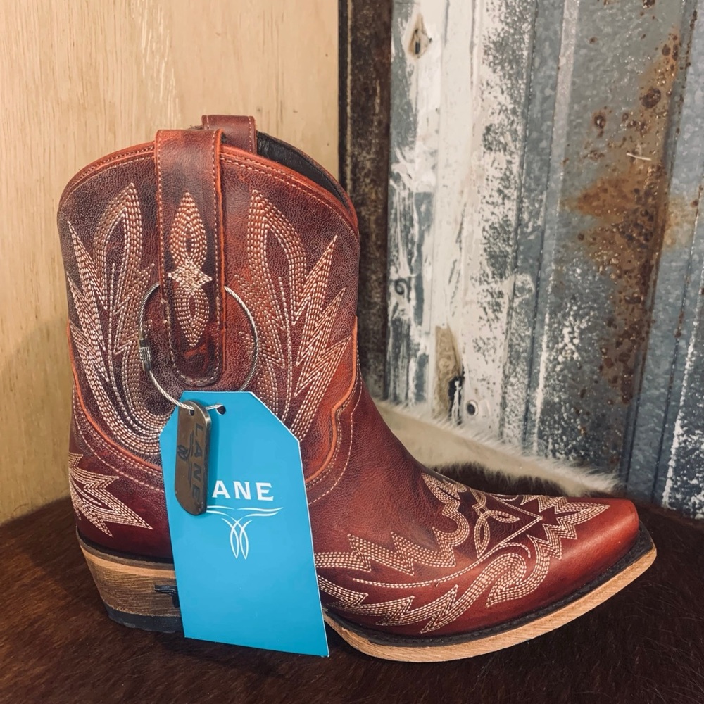 Red Western Lane Cowboy Boots